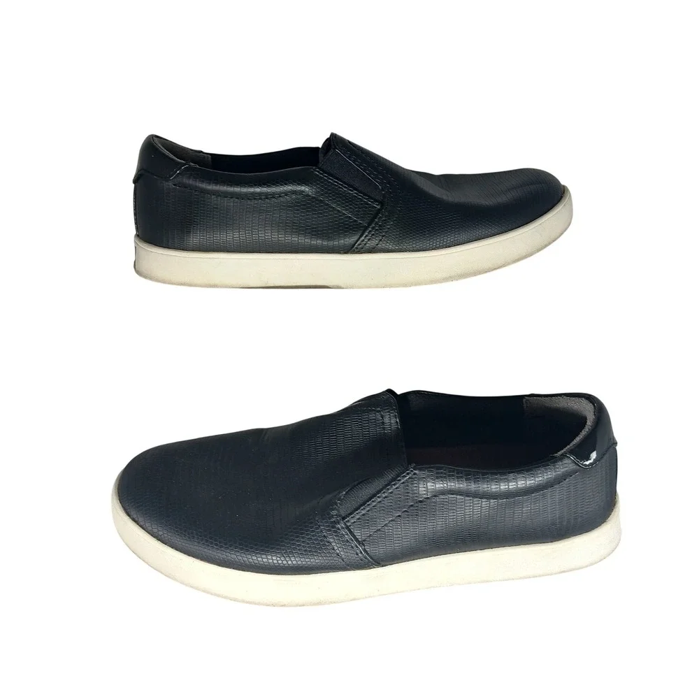 Dr Scholls Womens Black Textured Slip On Shoes Memory Foam Cool Fit‎ Size 7M